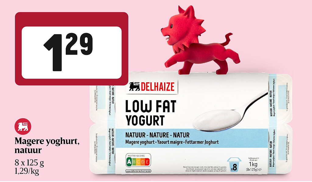 Magere yoghurt, natuur