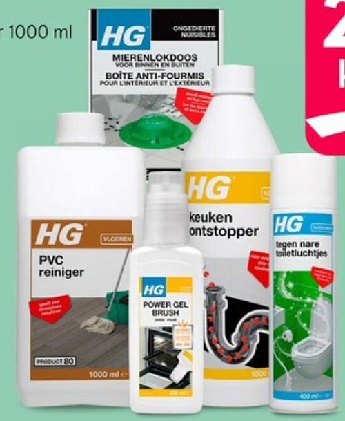 HG schoonmaakproducten, bijvoorbeeld keukenontstopper 1000 ml