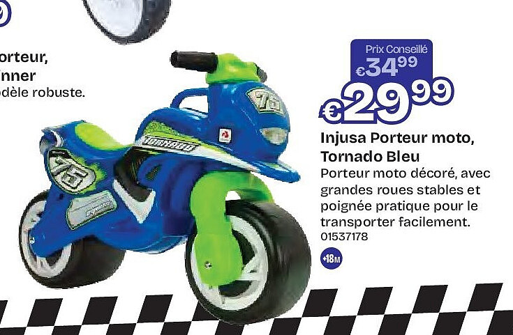 Injusa Porteur moto, Tornado Bleu