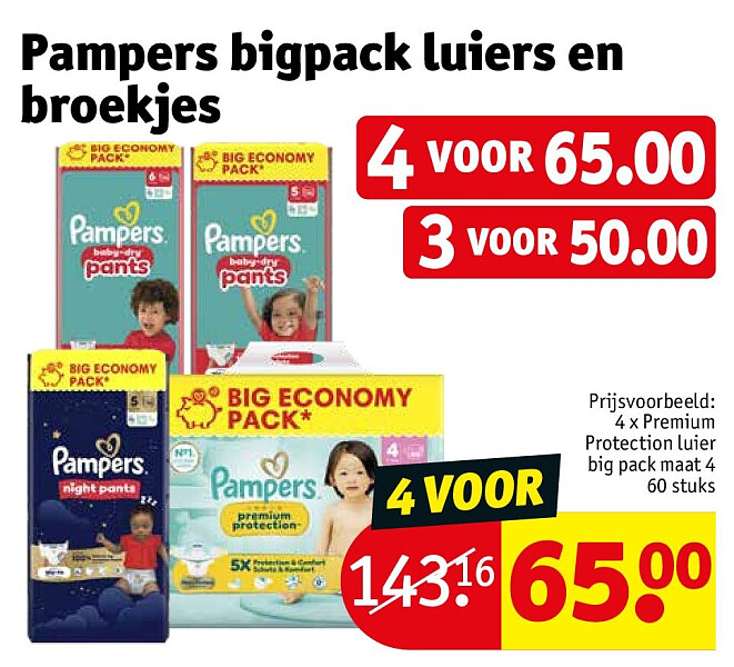 Pampers bigpack luiers en broekjes