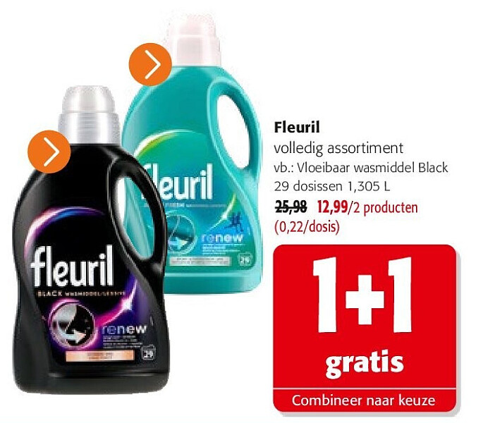 Fleuril Vloeibaar wasmiddel Black 29 dosissen 1,305 L