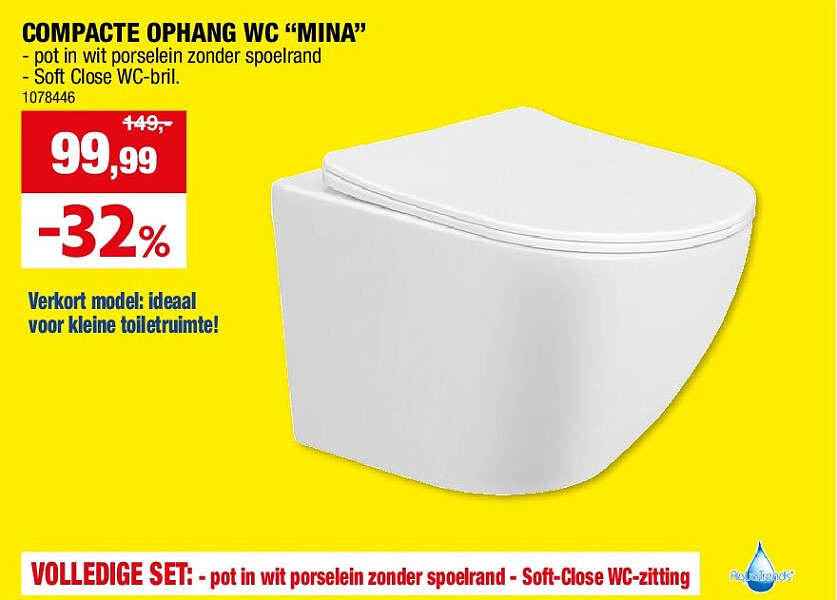 COMPACTE OPHANG WC “MINA”