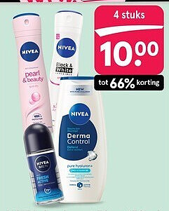 NIVEA deodorant 50 en 150 ml en bad en douche 250 ml