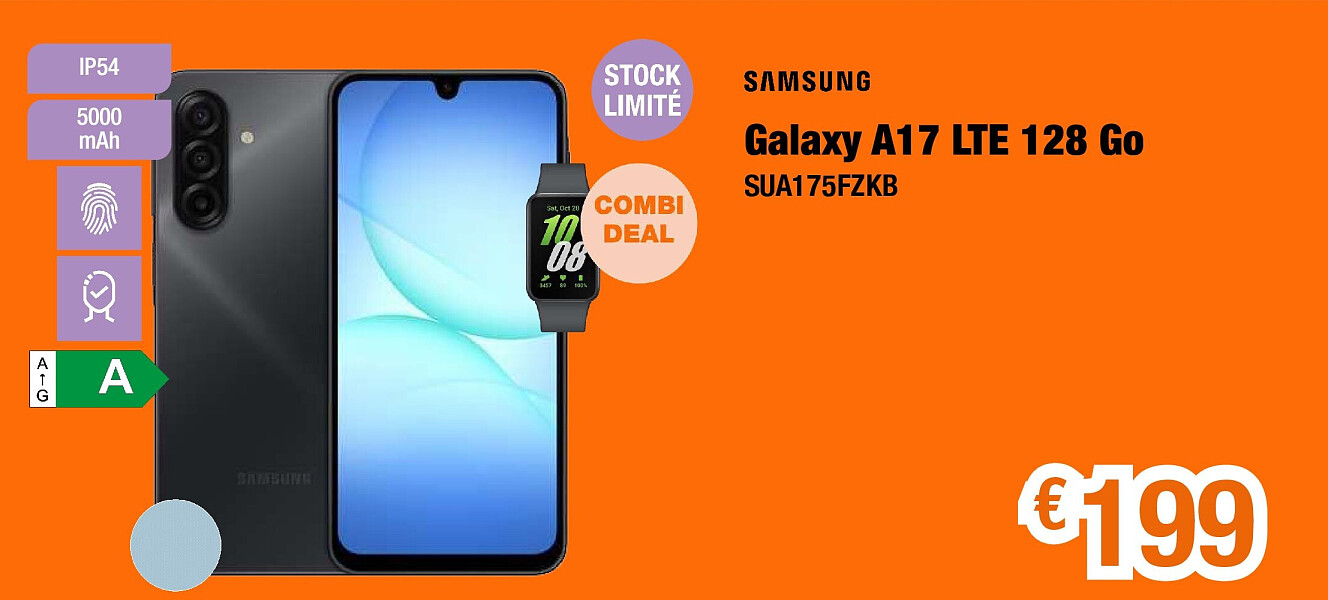 Galaxy A17 LTE 128 Go SUA175FZKB