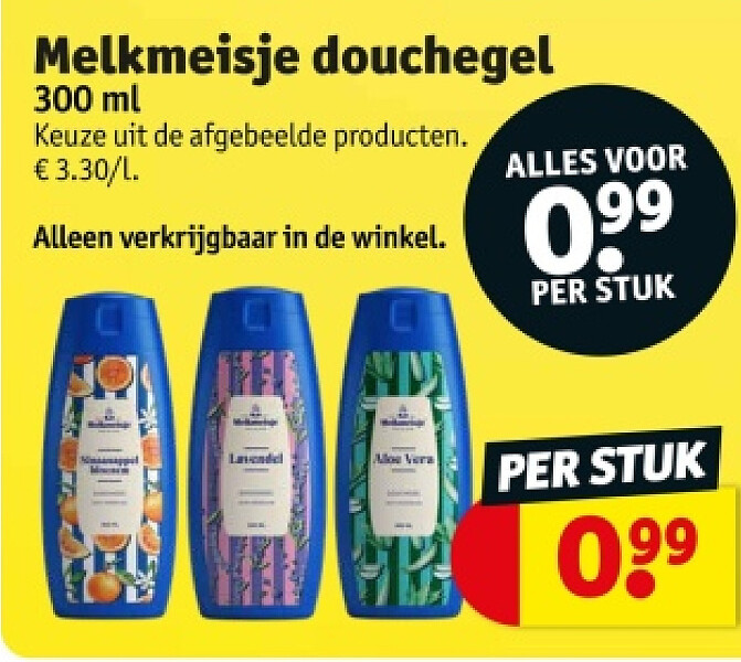 Melkmeisje douchegel