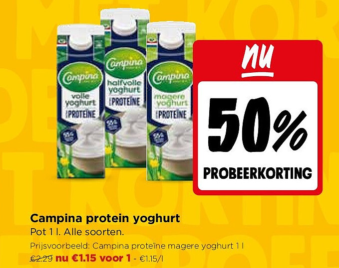 Campina protein yoghurt