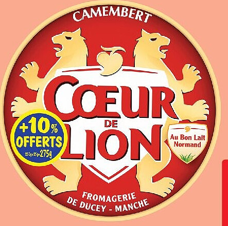Camembert Coeur de Lion 21% MG 250 g + 10% offerts