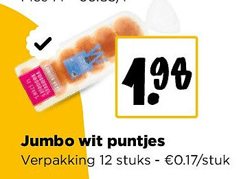 Jumbo wit puntjes