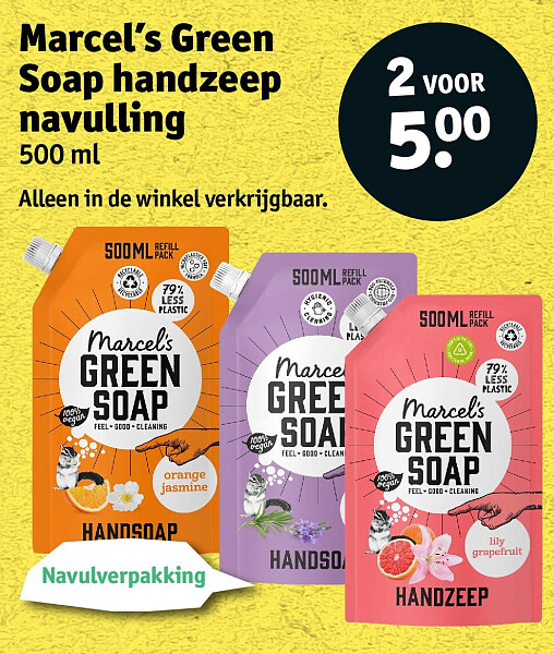 Marcel’s Green Soap handzeep navulling