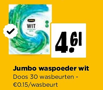 Jumbo waspoeder wit