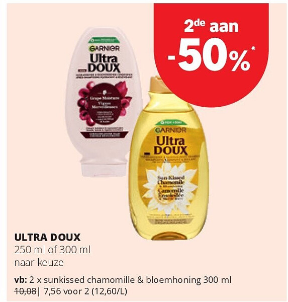 ULTRA DOUX sunkissed chamomille & bloemhoning 300 ml