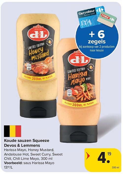 Koude sauzen Squeeze Devos & Lemmens