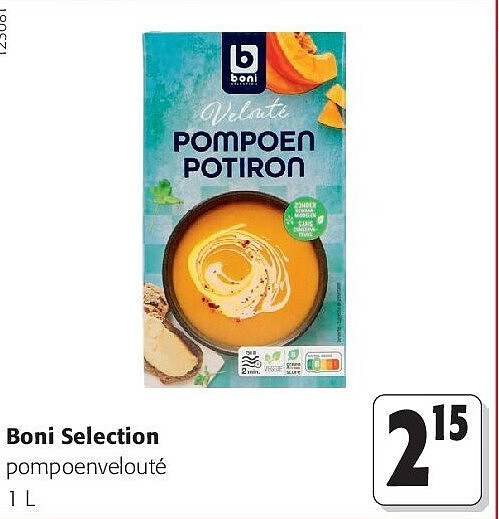 Boni Selection pompoenvelouté 1 L