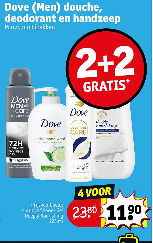 Dove (Men) douche, deodorant en handzeep