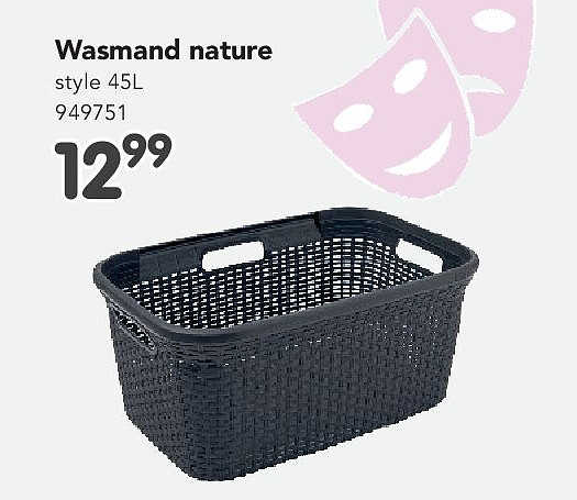 Wasmand nature style 45L