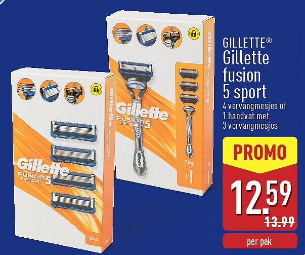 Gillette fusion 5sport 4 vervangmesjes