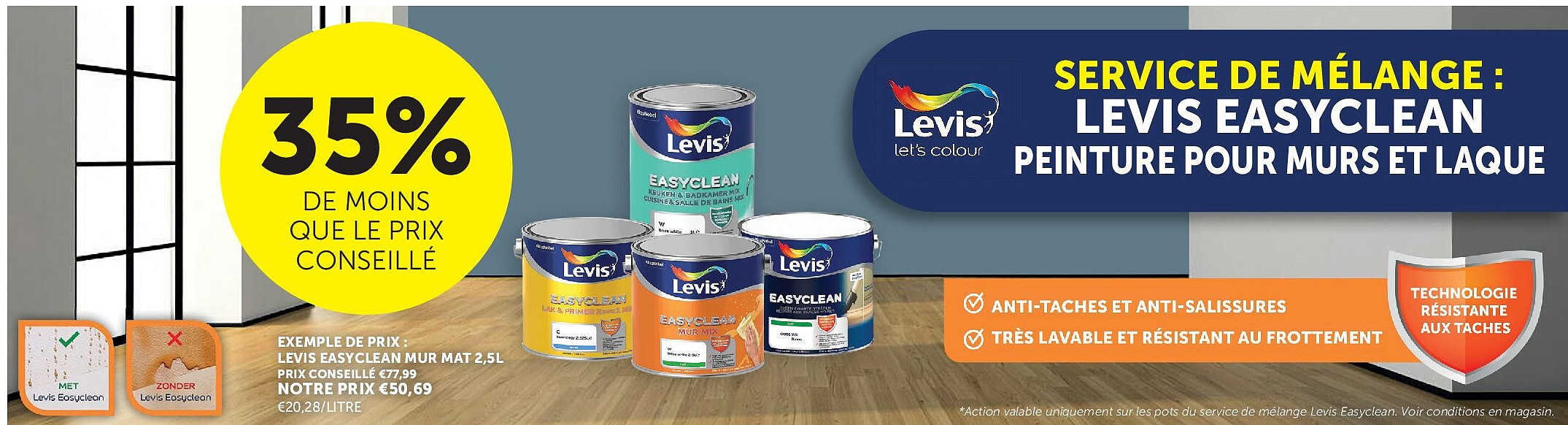 LEVIS EASYCLEAN MUR MAT 2,5L