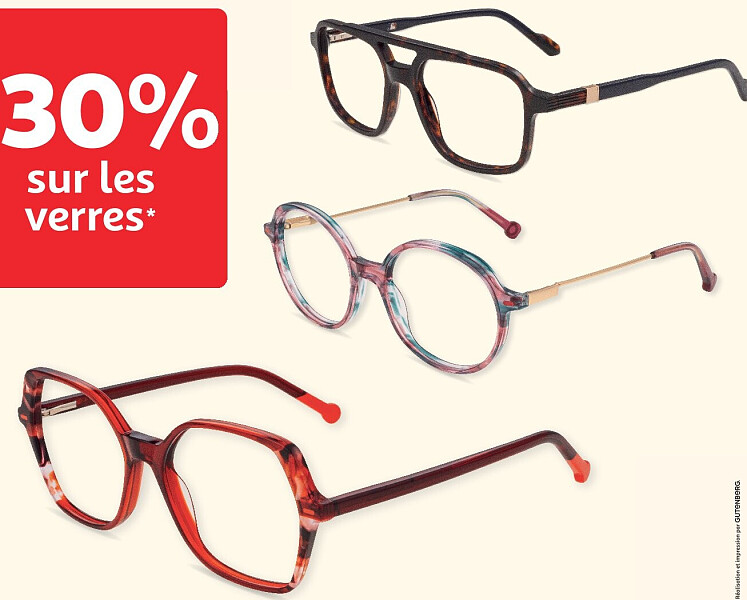 Lunettes avec monture et 2 verres BBGR