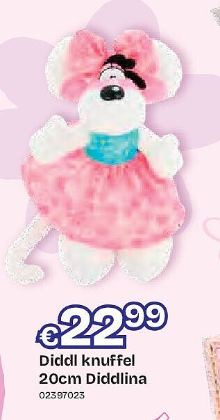 Diddl knuffel 20cm Diddlina