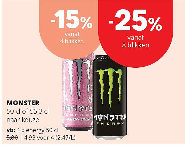 MONSTER energy 50 cl