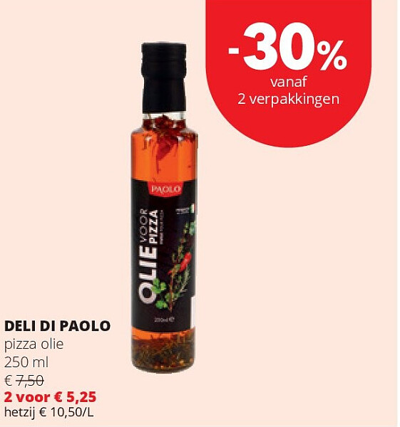 DELI DI PAOLO pizza olie 250 ml