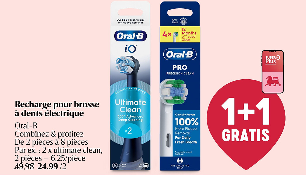 Recharge pour brosse à dents électrique