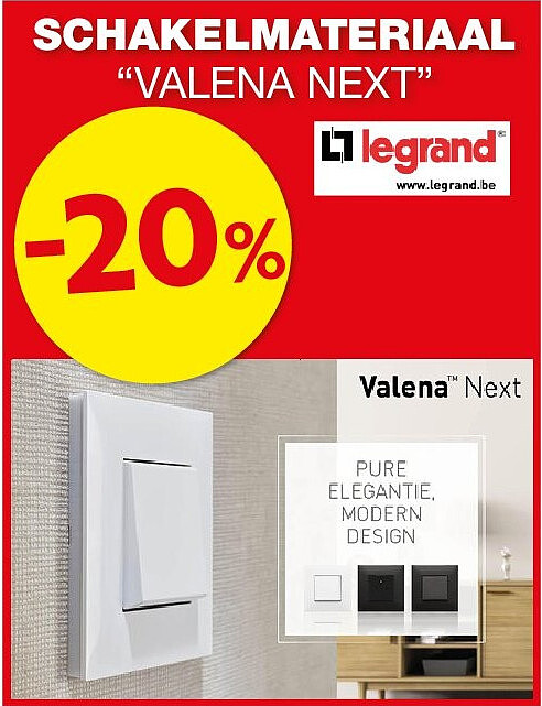 SCHAKELMATERIAAL “VALENA NEXT”