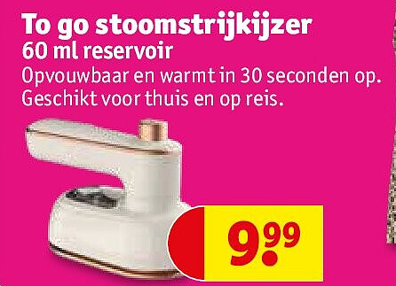To go stoomstrijkijzer