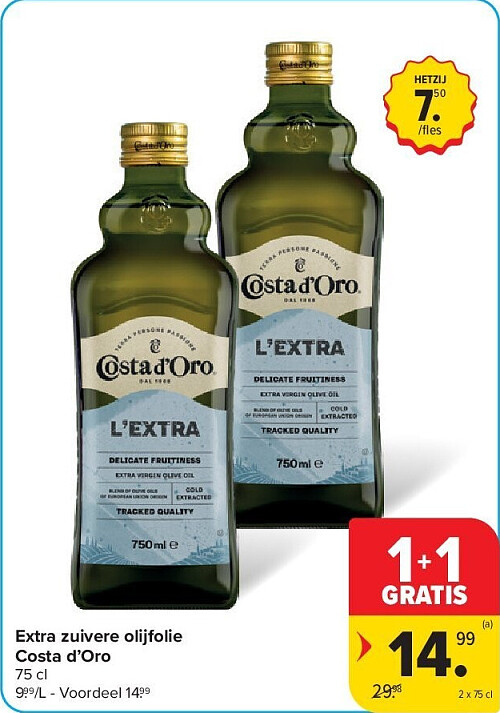 Extra zuivere olijfolie Costa d’Oro