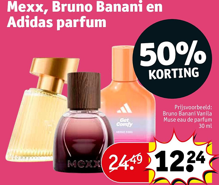 Mexx, Bruno Banani en Adidas parfum