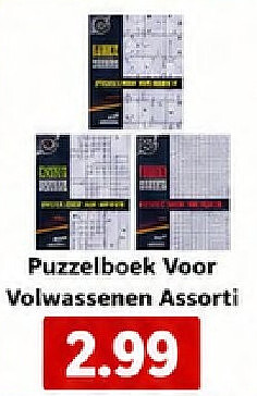 Puzzelboek Voor Volwassenen Assorti