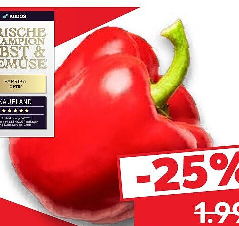 Span./niederl. Paprika, rot