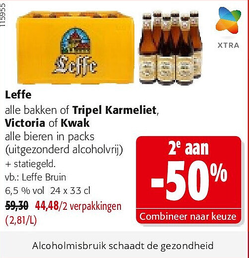 Leffe Bruin 6,5 % vol 24 x 33 cl
