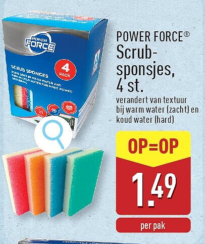 Scrub sponsjes, 4st.