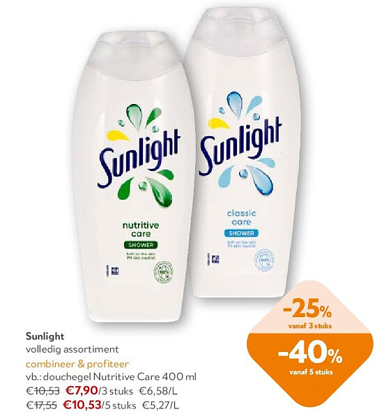 Sunlight douchegel Nutritive Care 400 ml