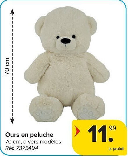 Ours en peluche 70 cm