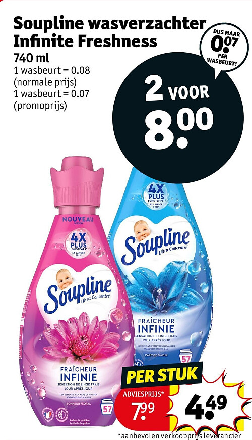 Soupline wasverzachter Infinite Freshness