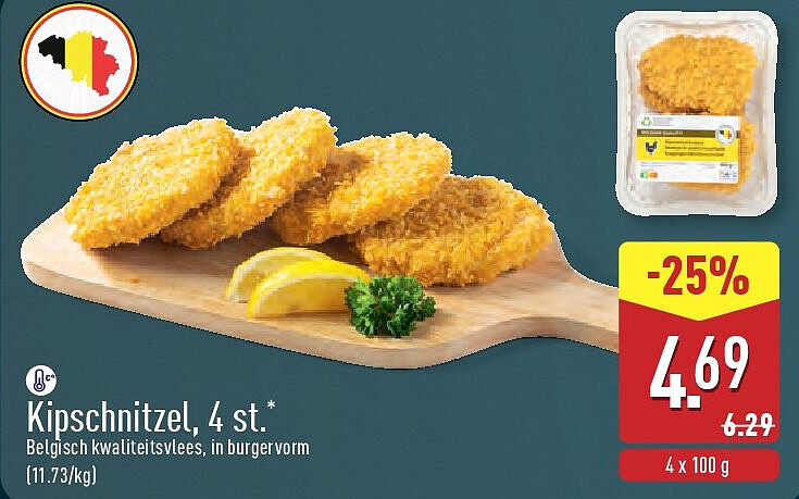 Kipschnitzel, 4st.