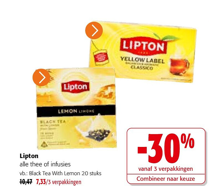 Lipton alle thee of infusies