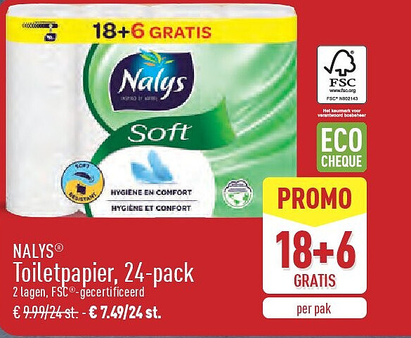 Toiletpapier, 24-pack
