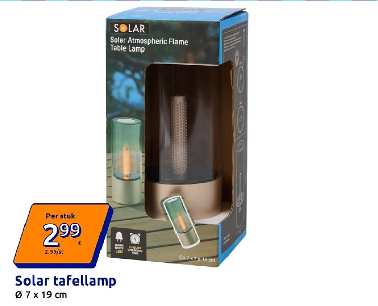Solar tafellamp