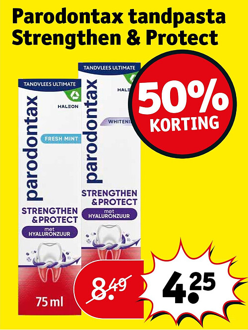 Parodontax tandpasta Strengthen & Protect Prijsvoorbeeld: 2 x kleefpasta Complete Frisse Smaak 47 gram