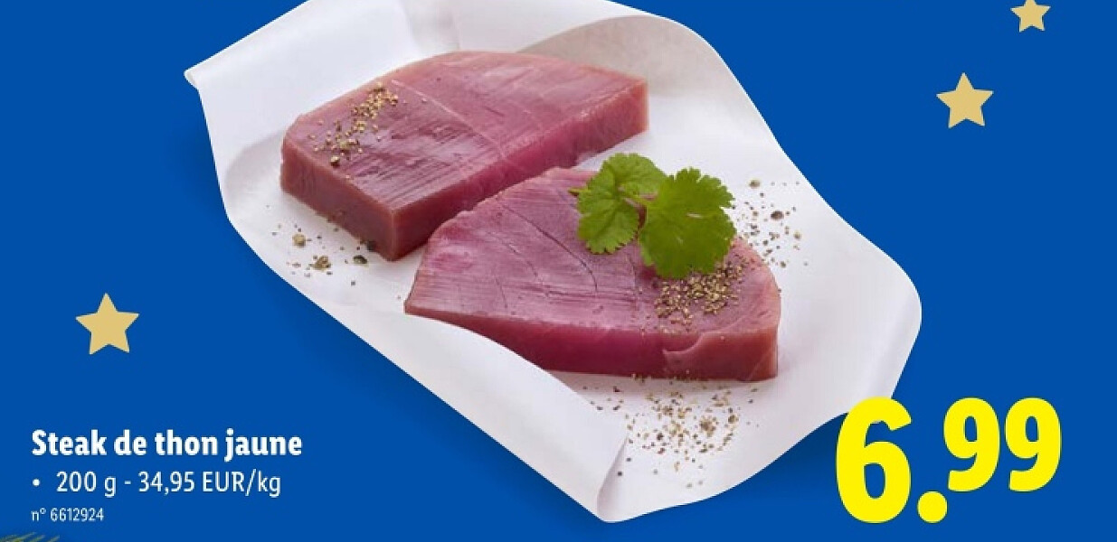 Steak de thon jaune