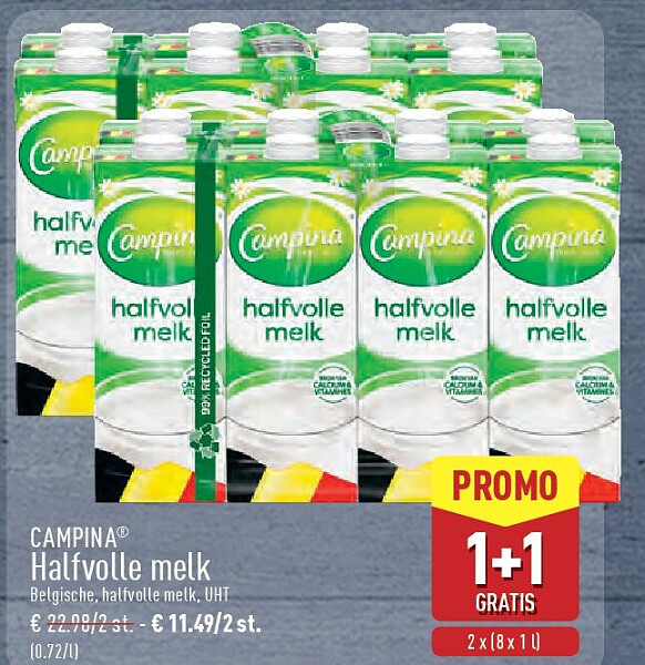 Halfvolle melk