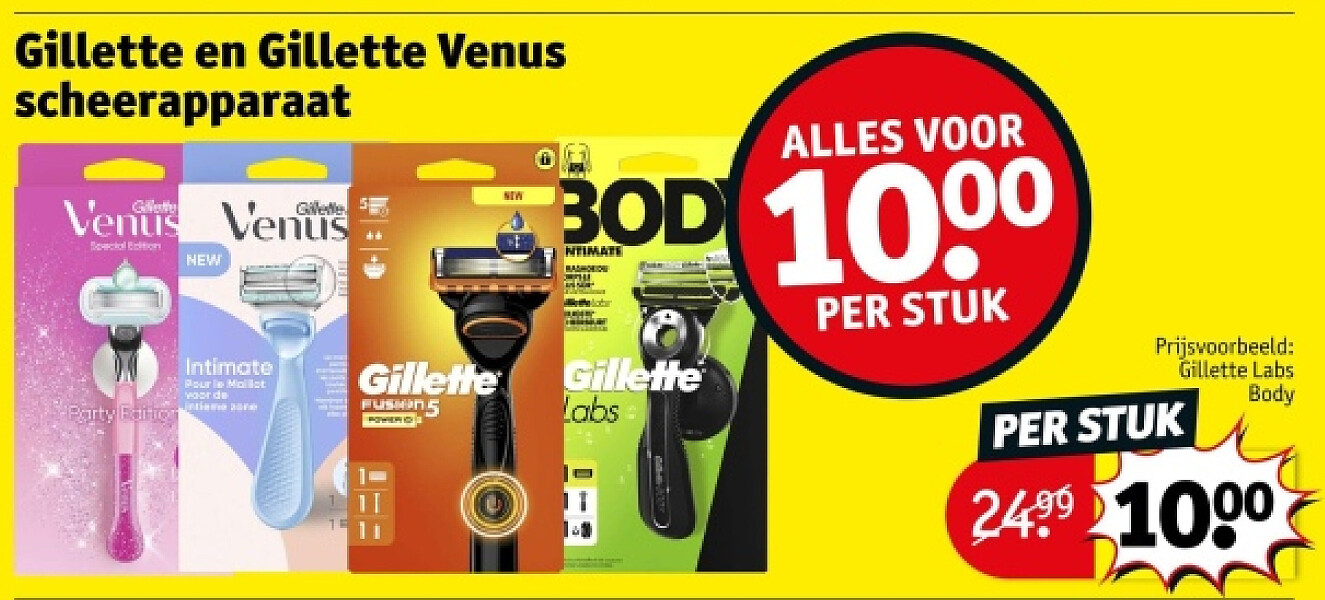 Gillette en Gillette Venus scheerapparaat