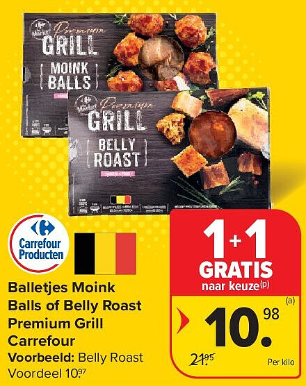 Balletjes Moink Balls of Belly Roast Premium Grill Carrefour