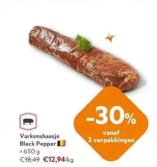 Varkenshaasje Black Pepper