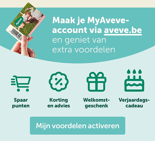 Maak je MyAveveaccount via aveve.be
