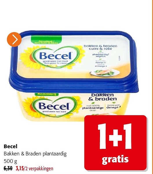 Becel Bakken & Braden plantaardig 500 g