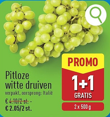 Pitloze witte druiven
